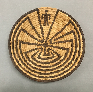 Tohono O’odham Man in the Maze basket, ca. First half of the 20th century, Maxwell Museum of Anthropology  Collection